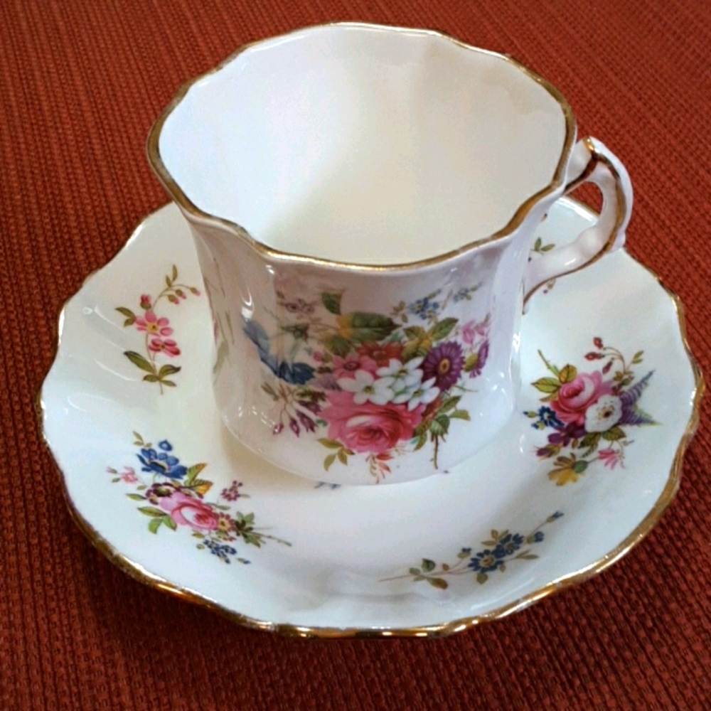 Hammersley English Cup and Saucer Gold Trimmed - Picture 2 of 4